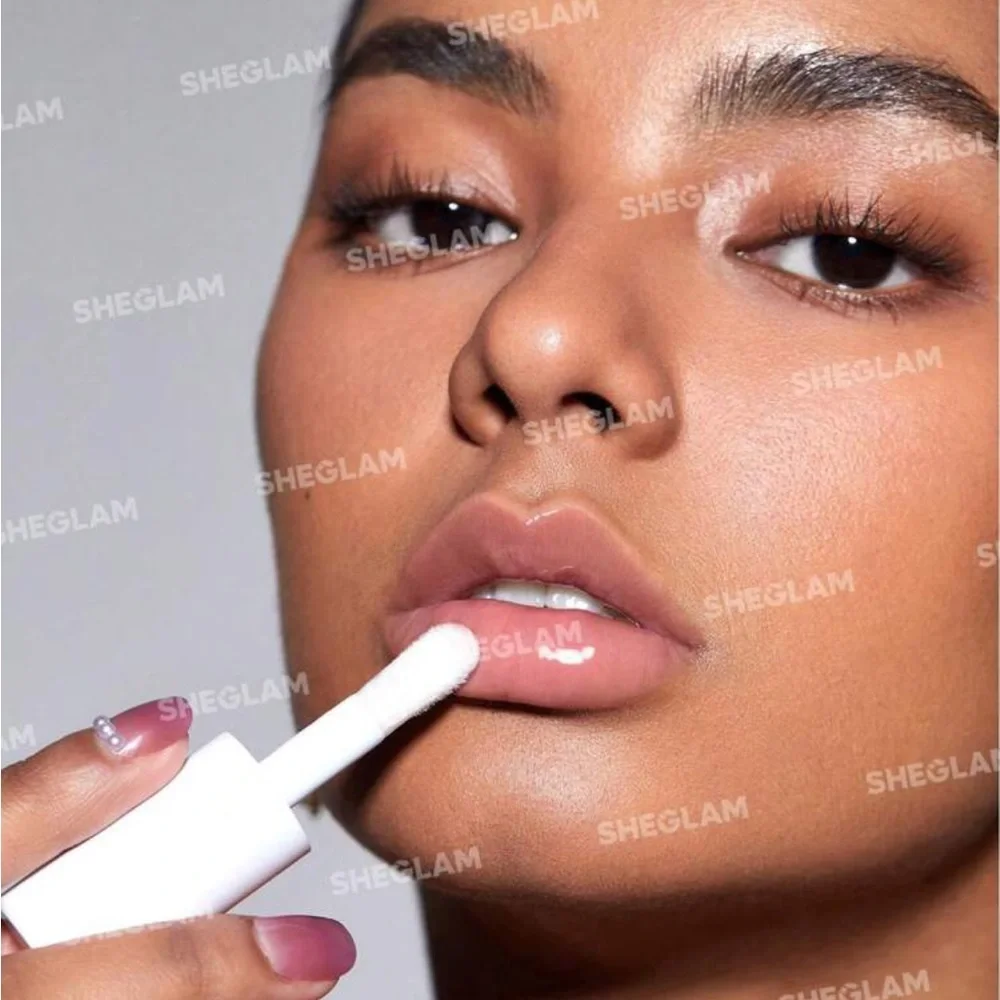SHEGLAM Jelly Wow Hydrating Lip Oil-Loco Coco  Moisturizing Clear Gloss Plumping
